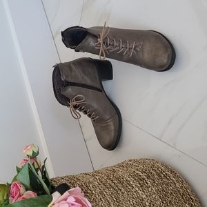 Fly london laced booties.